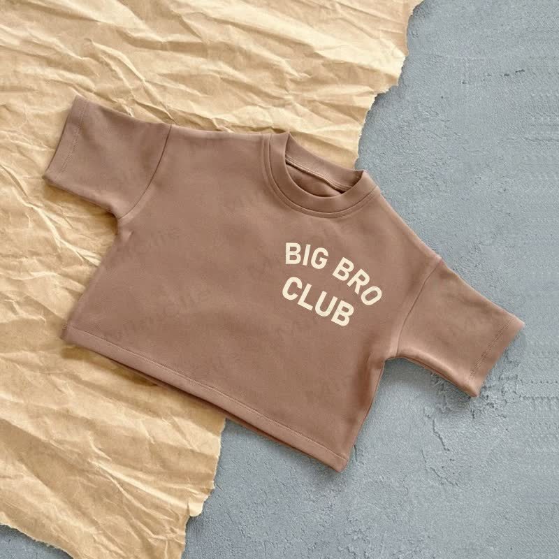 BIG BRO CLUB Baby Summer Casual T-Shirt - Brown - 2-3T - image 3