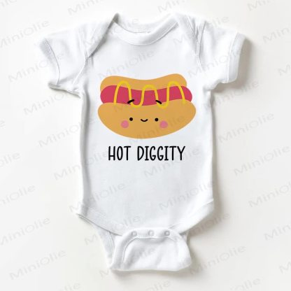 HOT DIGGITY Baby White Bodysuit - White - 18-24M - image 1