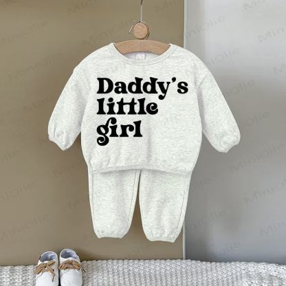 DADDY'S LITTLE GIRL Baby Gray Sweatshirt 2-piece Set - Gray - 2-3T - image 1