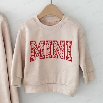 GIGI/MINI Baby Beige Family Sweatshirt - image 3