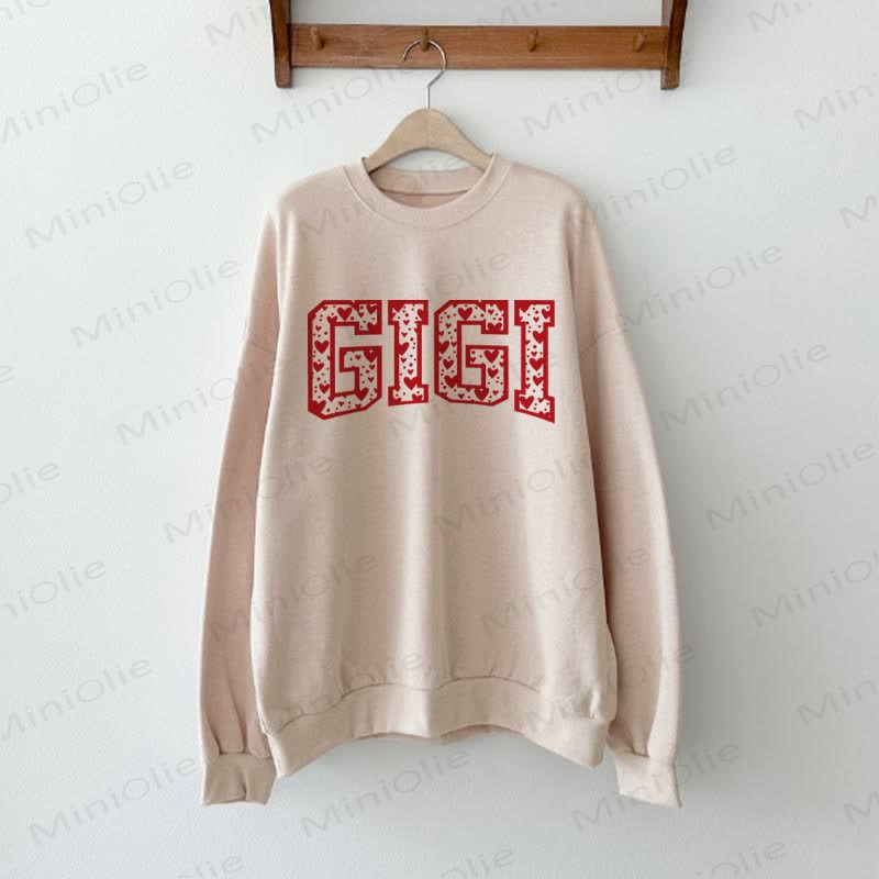 GIGI/MINI Baby Beige Family Sweatshirt - image 2