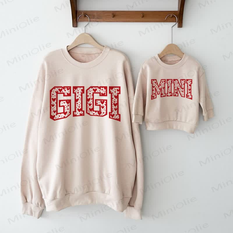 GIGI/MINI Baby Beige Family Sweatshirt - Beige - Adult Sweatshirt: XL - image 1
