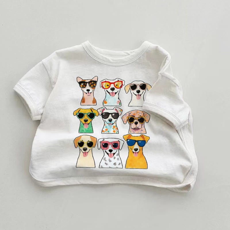 Baby Funny Dogs White T-shirt - White - 18-24M - image 1