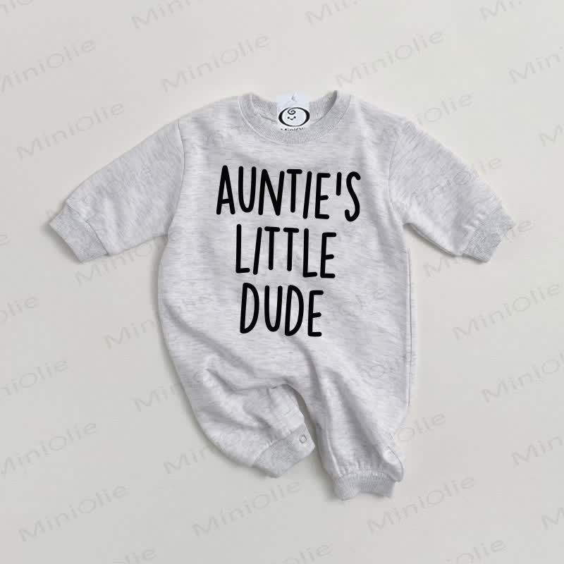 AUNTIE'S LITTLE DUDE Baby Grey Romper - Grey - 2-3T - image 1