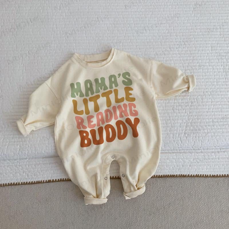 MAMA'S LITTLE READING BUDDY Baby Beige Romper - Beige - 2-3T - image 1