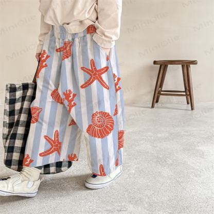 Baby Conch Starfish Striped Pants - Blue - 2-3T - image 1