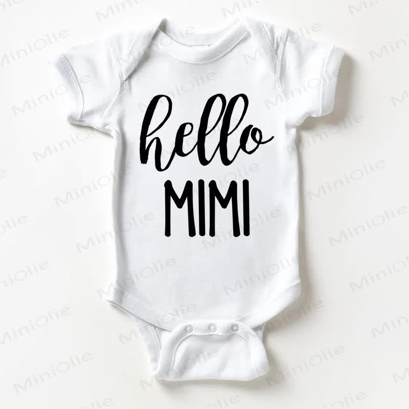 HELLO MIMI Baby White Bodysuit - White - 18-24M - image 1