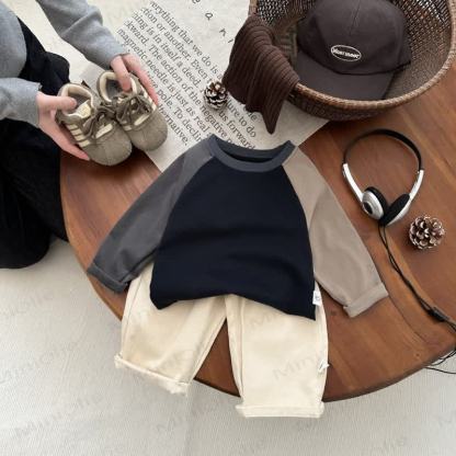  Baby Boy Contrast Sleeve T-shirt - image 2