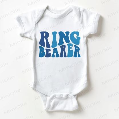 RING BEARER Baby White Bodysuit - White - 18-24M - image 1