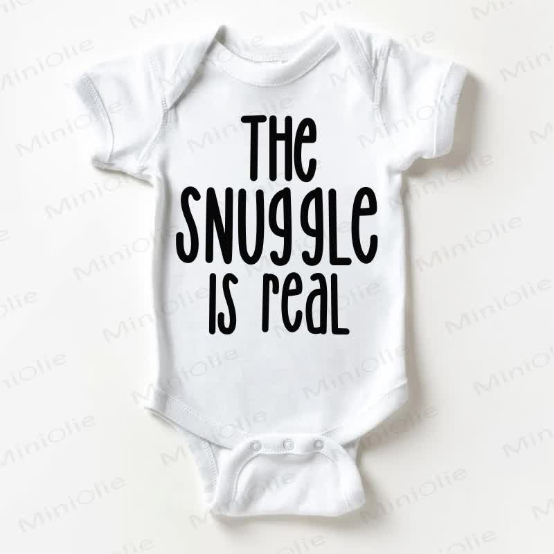 THE SNUGGLE IS REAL Baby White Bodysuit - White - 18-24M - image 1