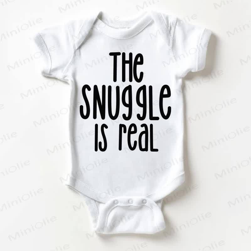 THE SNUGGLE IS REAL Baby White Bodysuit - White - 18-24M - image 1