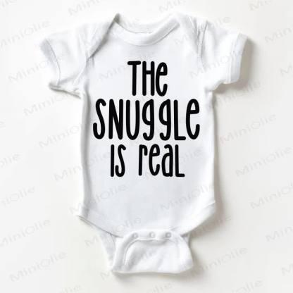 THE SNUGGLE IS REAL Baby White Bodysuit - White - 18-24M - image 1