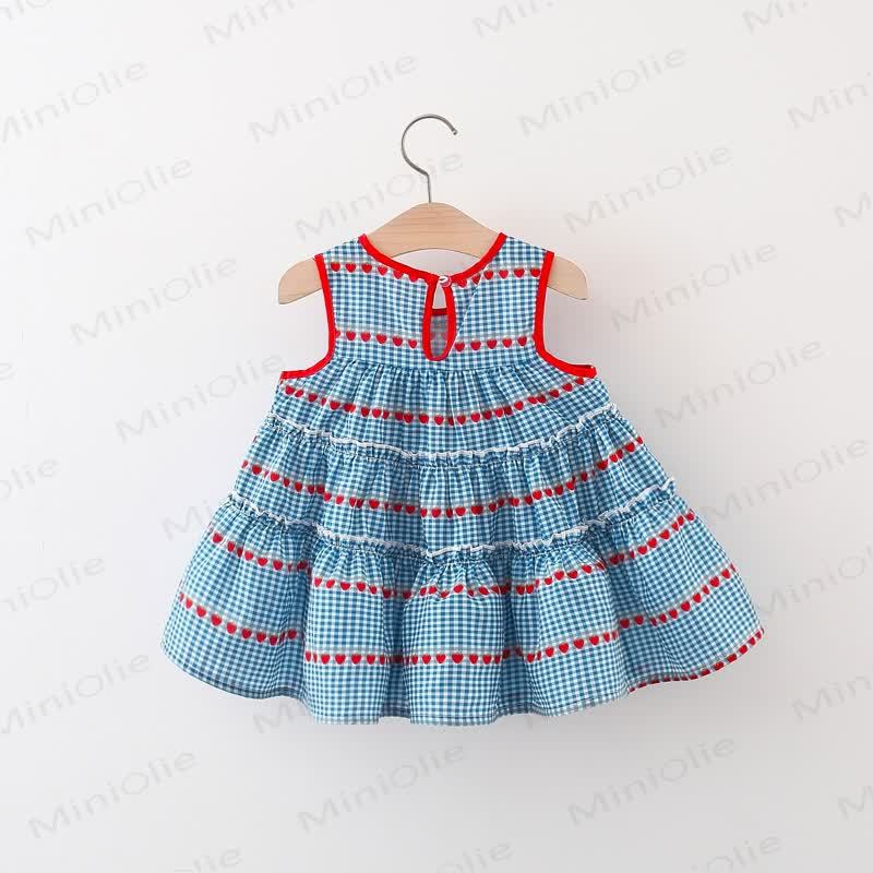 Baby Toddler Cherry Dress with Braided Bag - image 2