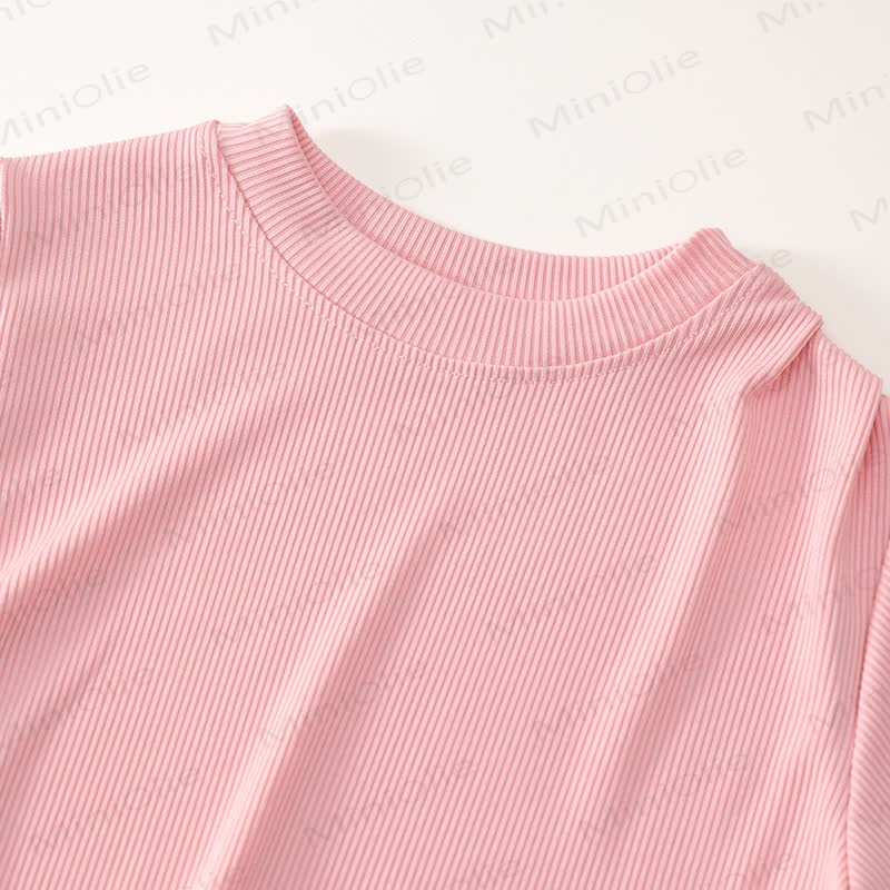 Toddler Knit Short-Sleeve Top and Flared Pants 2-piece Set - image 5