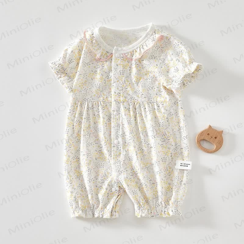 Baby Floral Yellow Romper - Yellow - 18-24M - image 1
