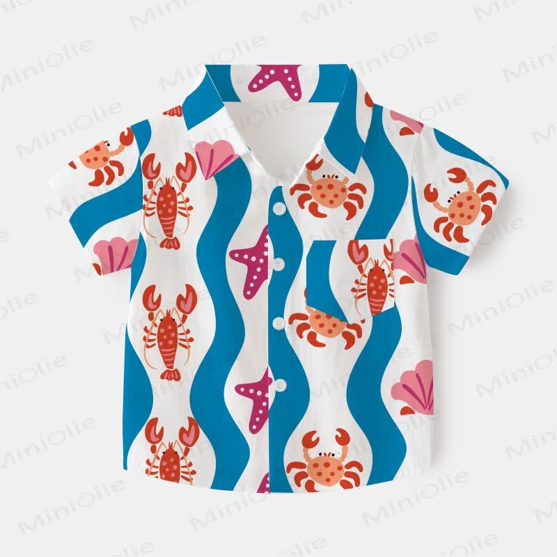 Baby Toddler Crab Shirt and Shorts 2-piece Set - image 2