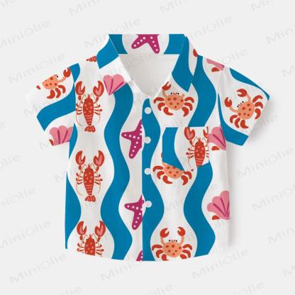 Baby Toddler Crab Shirt and Shorts 2-piece Set - image 2