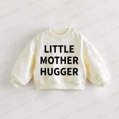 LITTLE MOTHER HUGGER Baby Toddler Sweatshirt - Cream - 3-5T - image 1