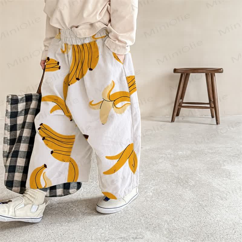 Baby Banana Pattern Pants - Beige - 2-3T - image 1