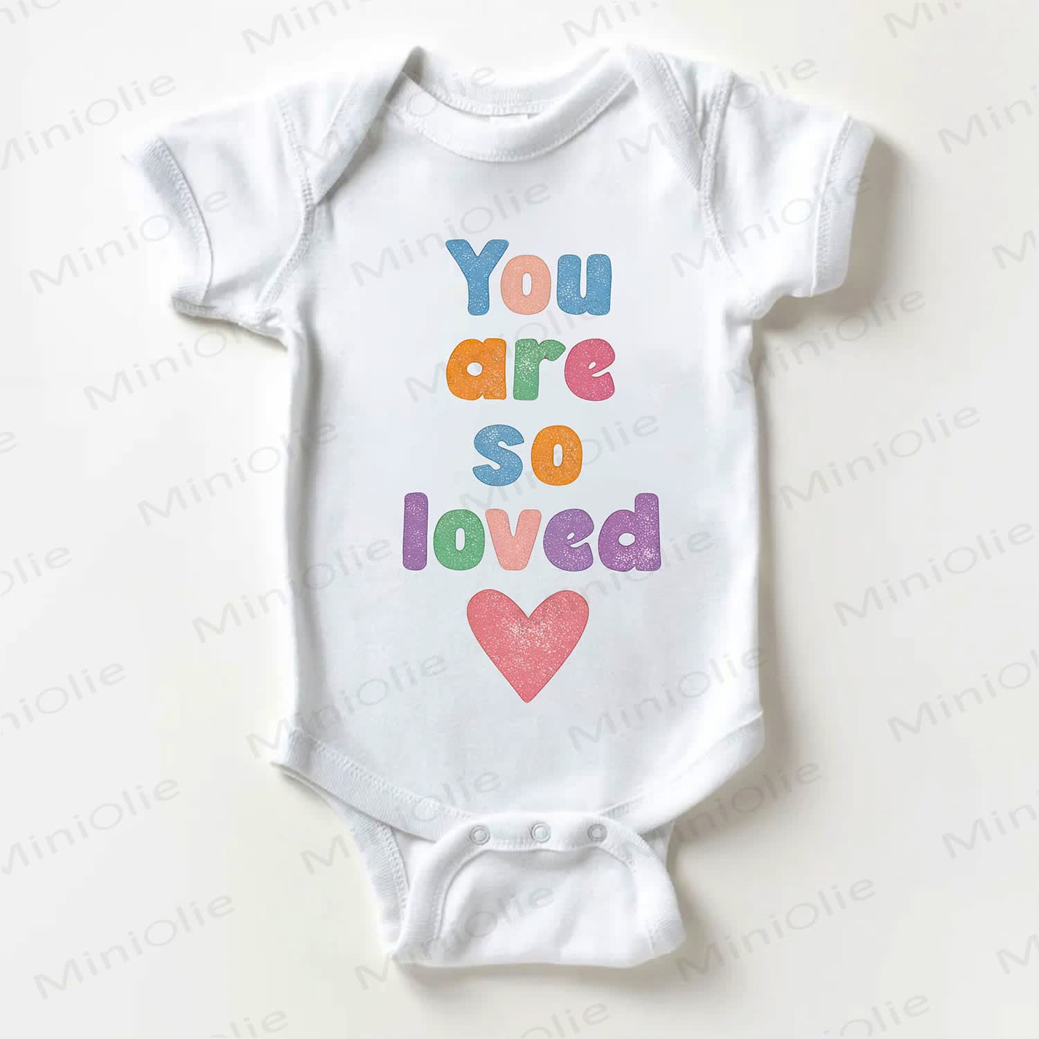 YOU ARE SO LOVED Baby White Bodysuit - White - 18-24M - image 1