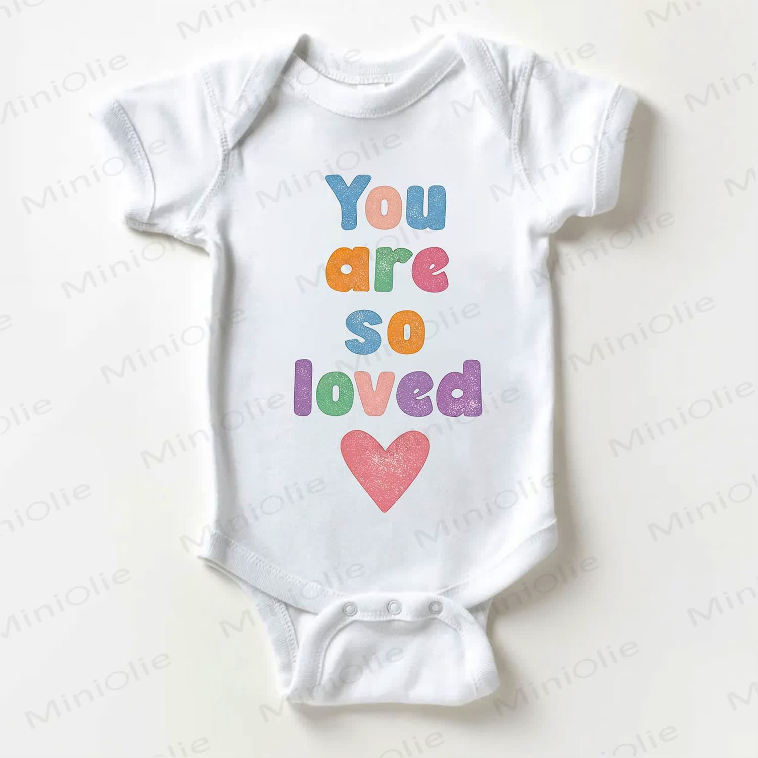 YOU ARE SO LOVED Baby White Bodysuit - White - 18-24M - image 1