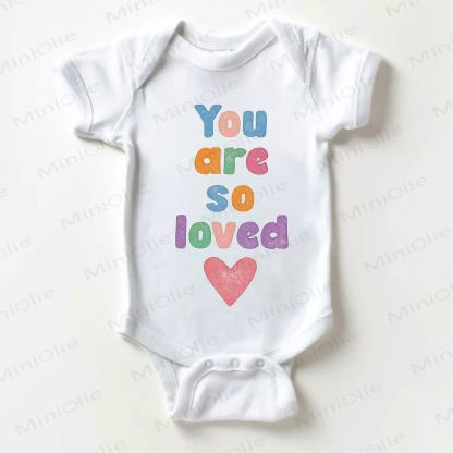 YOU ARE SO LOVED Baby White Bodysuit - White - 18-24M - image 1