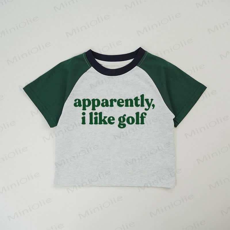 APPARENTLY,I LIKE GOLF Baby Grey T-shirt - Grey - 2-3T - image 1