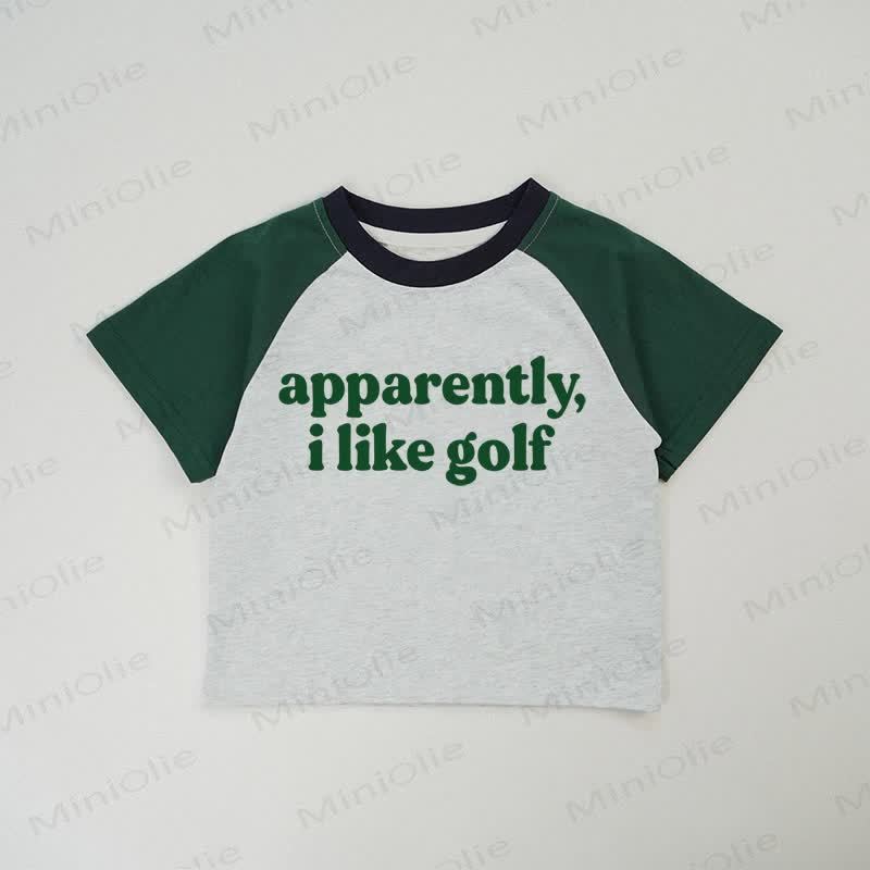 APPARENTLY,I LIKE GOLF Baby Grey T-shirt - Grey - 2-3T - image 1