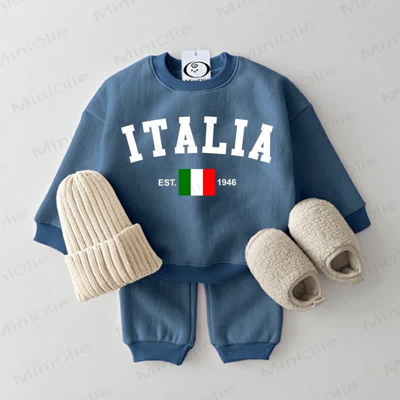ITALIA EST.1946 Baby Sweatsuit 2-piece Set - Blue - 2-3T - image 3