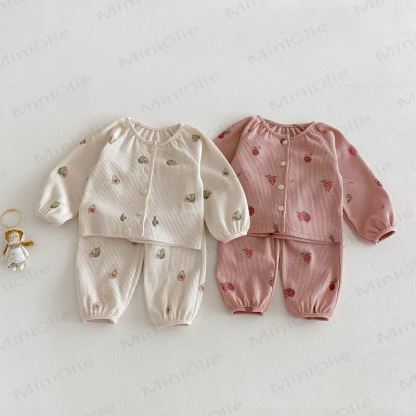 Baby Toddler Avocado/Pomegranate Waffle Set - image 4