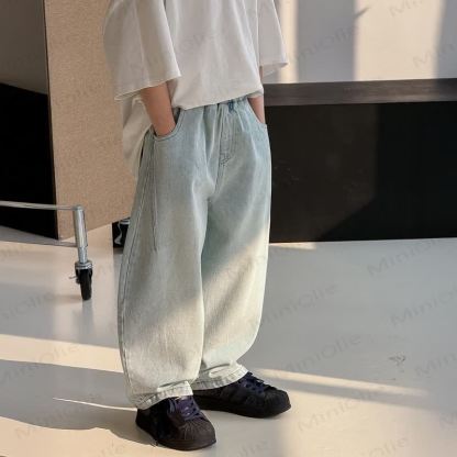 Toddler Kid Boy Denim Loose Pants - image 4