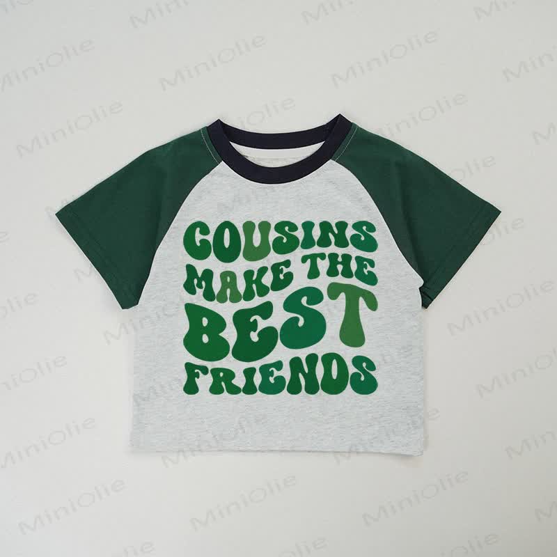 COUSINS MAKE THE BEST FRIENDS Baby Grey T-shirt - Grey - 2-3T - image 1
