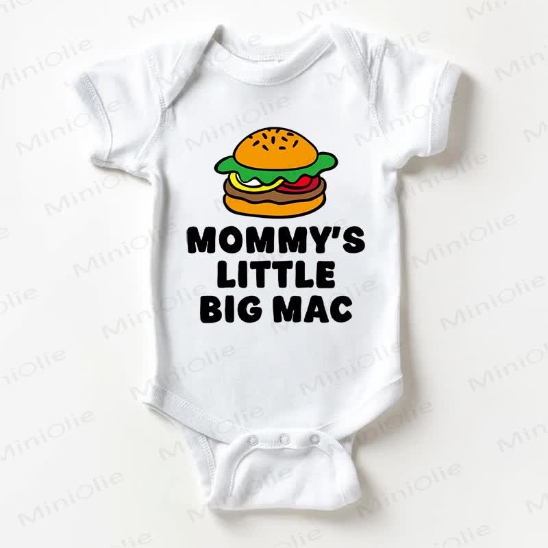 MOMMY'S LITTLE BIG MAC Baby White Bodysuit - White - 18-24M - image 1