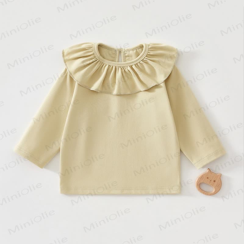 Baby Ruffed Collar T-shirt - Green - 2-3T - image 2