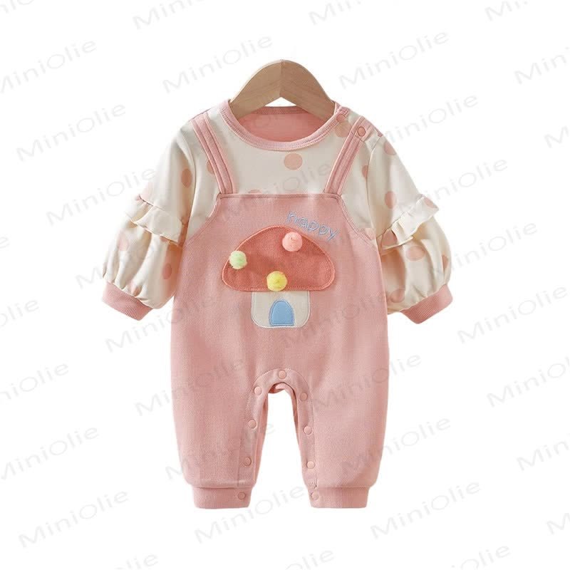 Baby Mushroom Fake 2pcs Romper - image 8