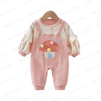 Baby Mushroom Fake 2pcs Romper - image 8