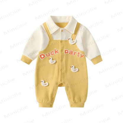 DUCK PARTY Baby Fake 2pcs Romper - image 5