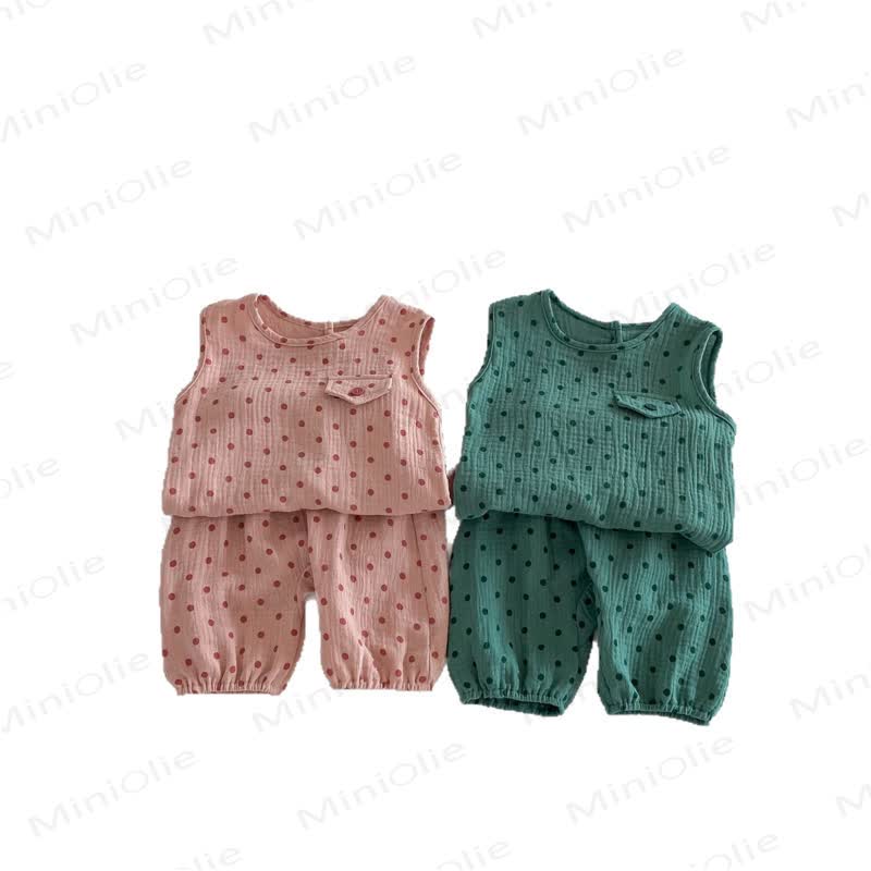 Toddler Polka Dot Tank and Pants Set - image 13