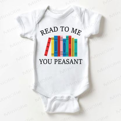 READ TO ME YOU PEASANT Baby White Bodysuit - White - 18-24M - image 1