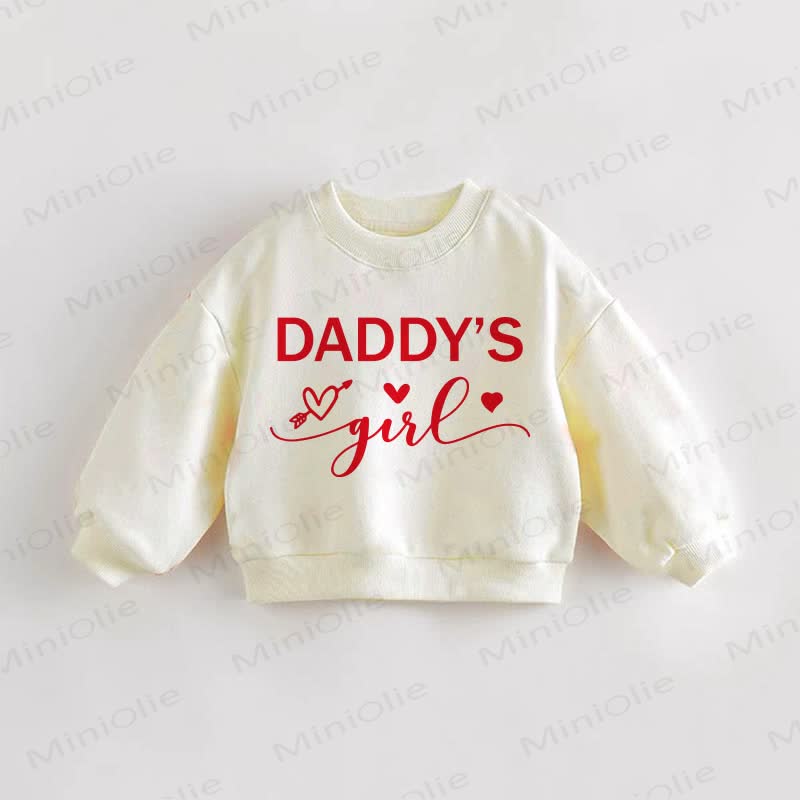 DADDY'S GIRL/ MOMMY'S GIRL Baby Toddler Sweatshirt - DADDY'S GIRL - 3-5T - image 1