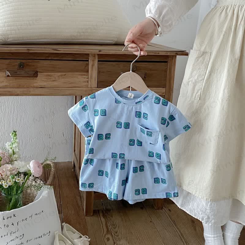 Toddler Alphabet Tee and Shorts Set - image 17