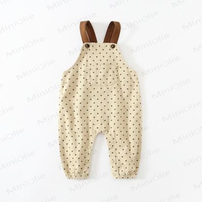 Baby Toddler Corduroy Flower Overalls - image 3