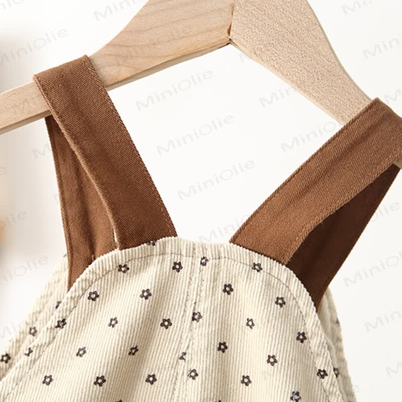 Baby Toddler Corduroy Flower Overalls - image 6