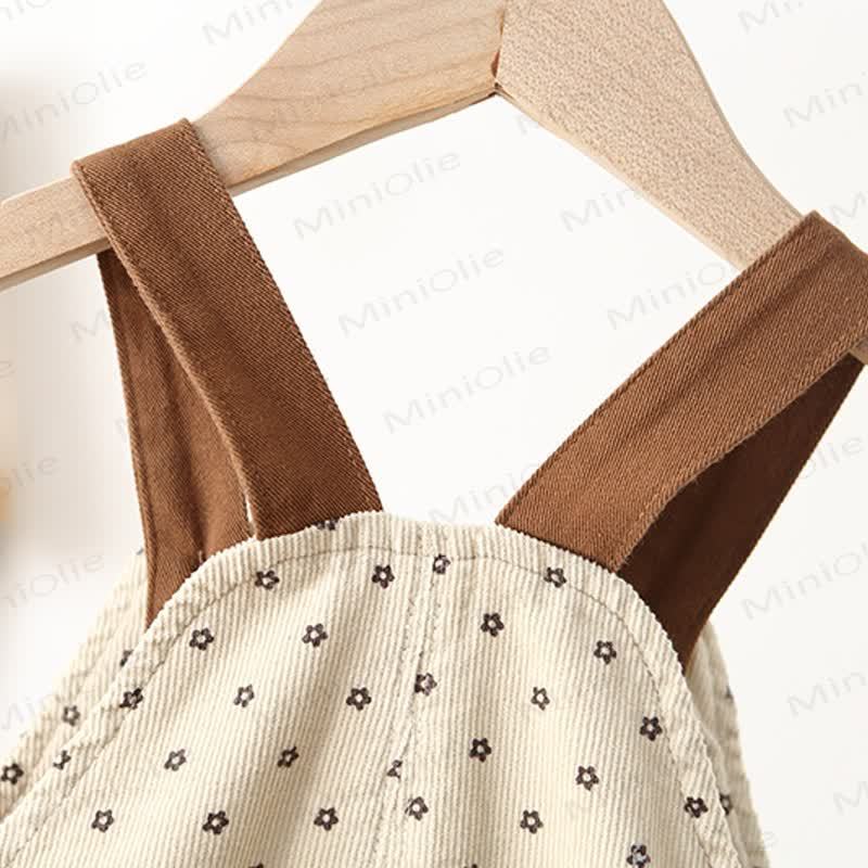 Baby Toddler Corduroy Flower Overalls - image 6