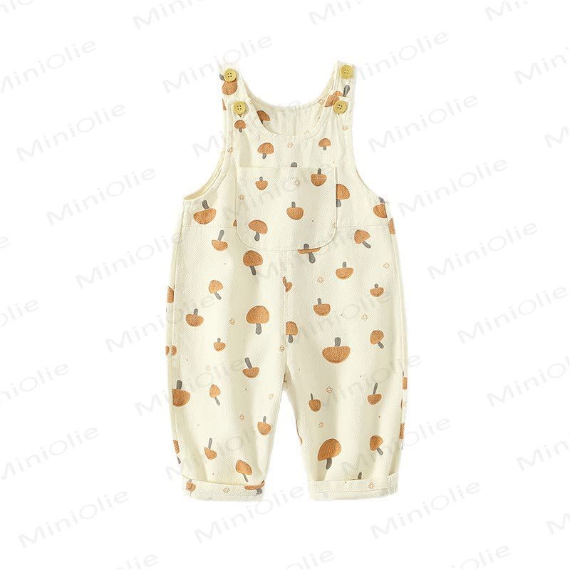 Baby Toddler Mushroom Pocket Overalls - image 7
