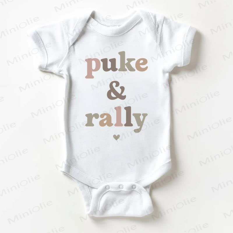 PUKE & RALLY Baby White Bodysuit - White - 18-24M - image 1