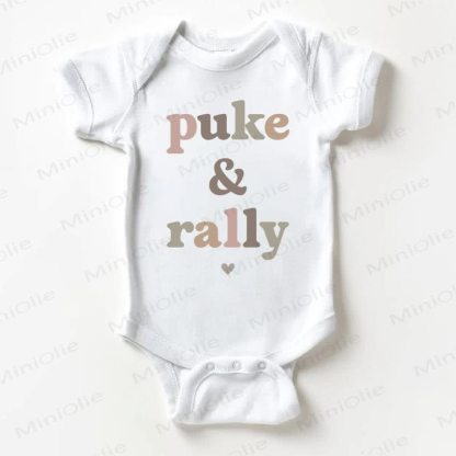 PUKE & RALLY Baby White Bodysuit - White - 18-24M - image 1