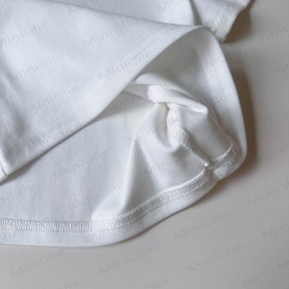 Toddler White Tee and Bear Strap Dress - image 10