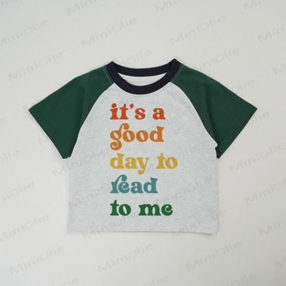 IT'S A GOOD DAY TO READ TO ME Baby Grey T-shirt - Grey - 2-3T - image 1