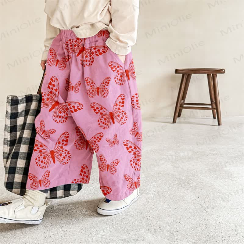 Baby Butterfly Pink Pants - Pink - 2-3T - image 1